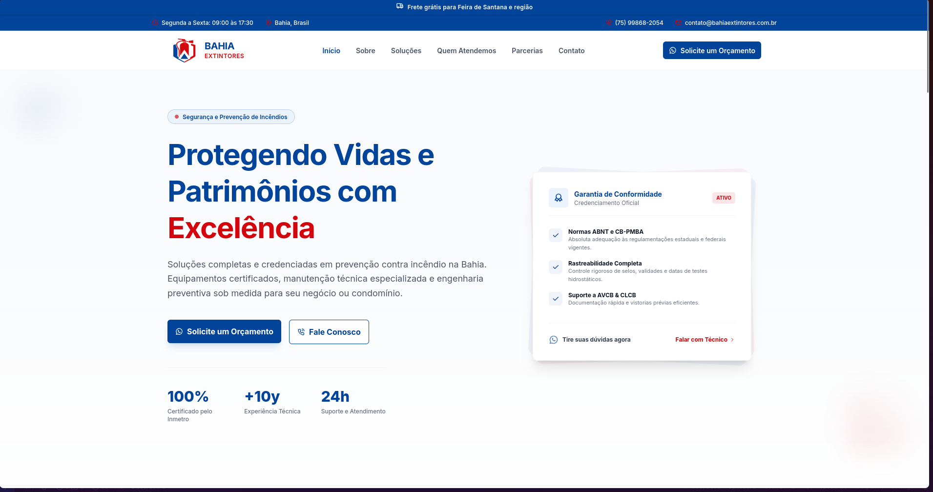 BH Extintores Website